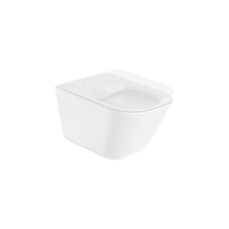 The Gap Taza suspendida rimless salida horizontal Blanca - Image 4