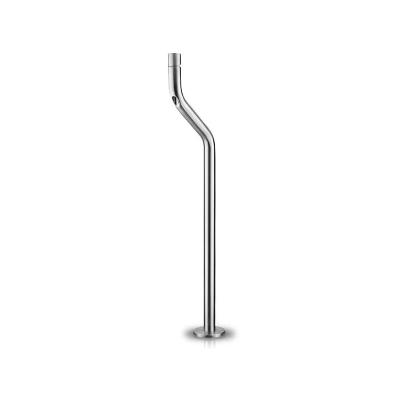 Flow Monomando de lavabo freestanding  Inox Cepillado