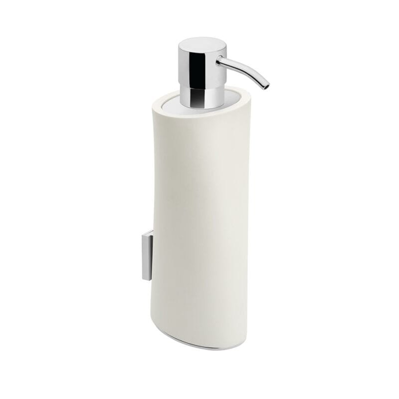 Belle dosificador a muro Blanco Mate-Cromo
