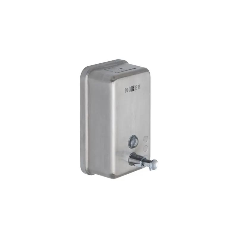Dosificador de jabón líquido con pulsador Inox Satinado