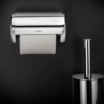 Architect Portapapel con tapa Cromo