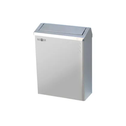 Papelera mural con tapa 23L Inox Satinado