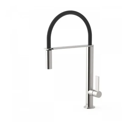 Grifo monomando con caño flexible para cocina