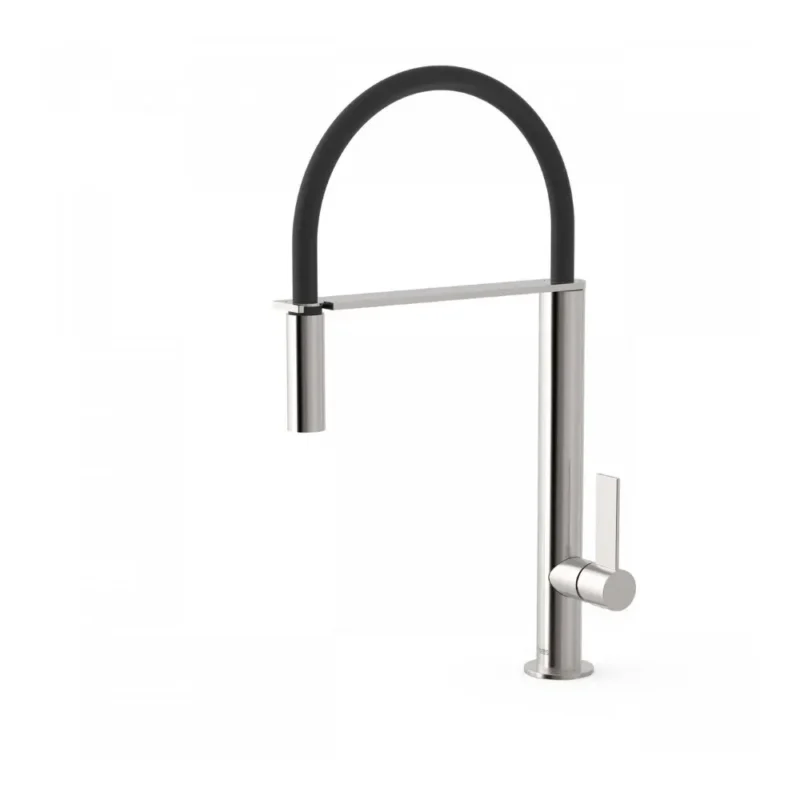 Grifo monomando con caño flexible para cocina