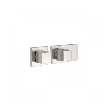 Block-System Grifo termostático horizontal cuadrado empotrado de 2 vías