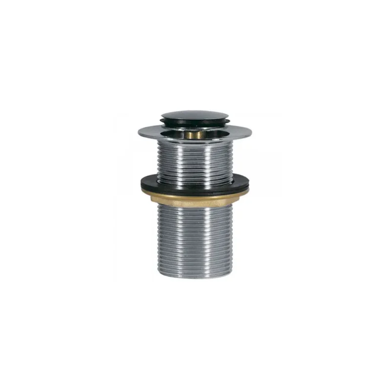 Válvula de desagüe Click-Clack para lavabo sin rebosadero Cromo