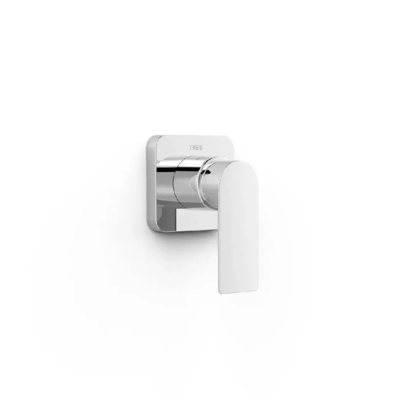 Loft-Tres Grifo monomando empotrado de 1 vía para ducha Cromo