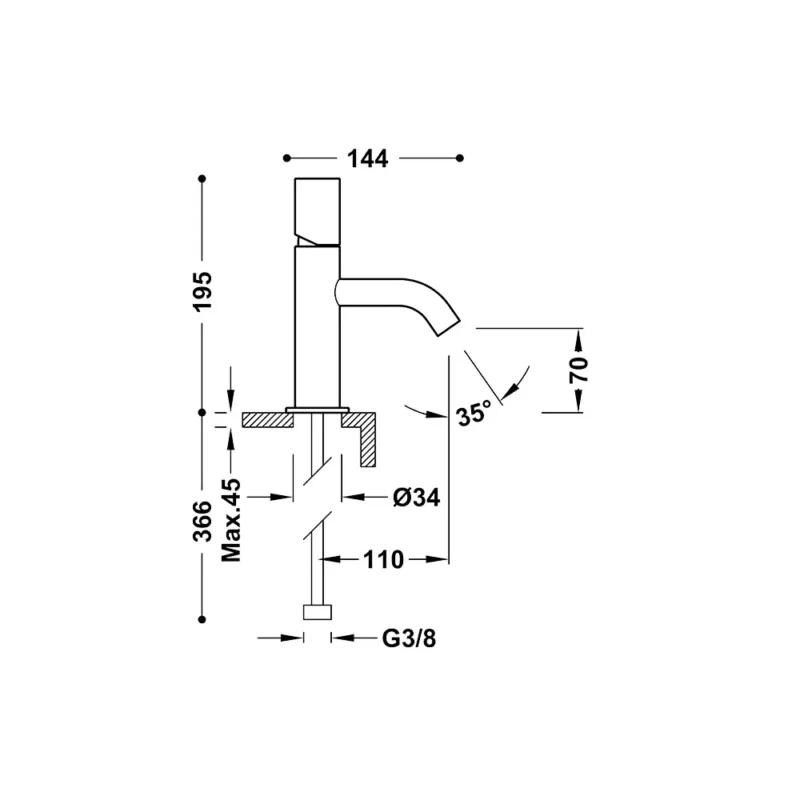 Study Exclusive Grifo monomando para lavabo - Image 3