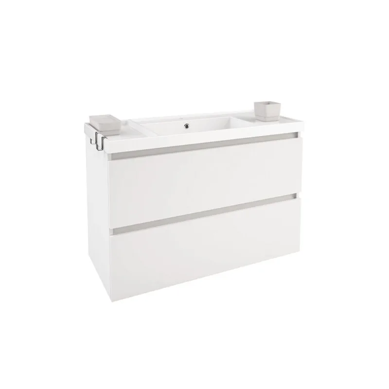 B-box mueble 2 cajones con lavabo integrado 100 cm - Image 5