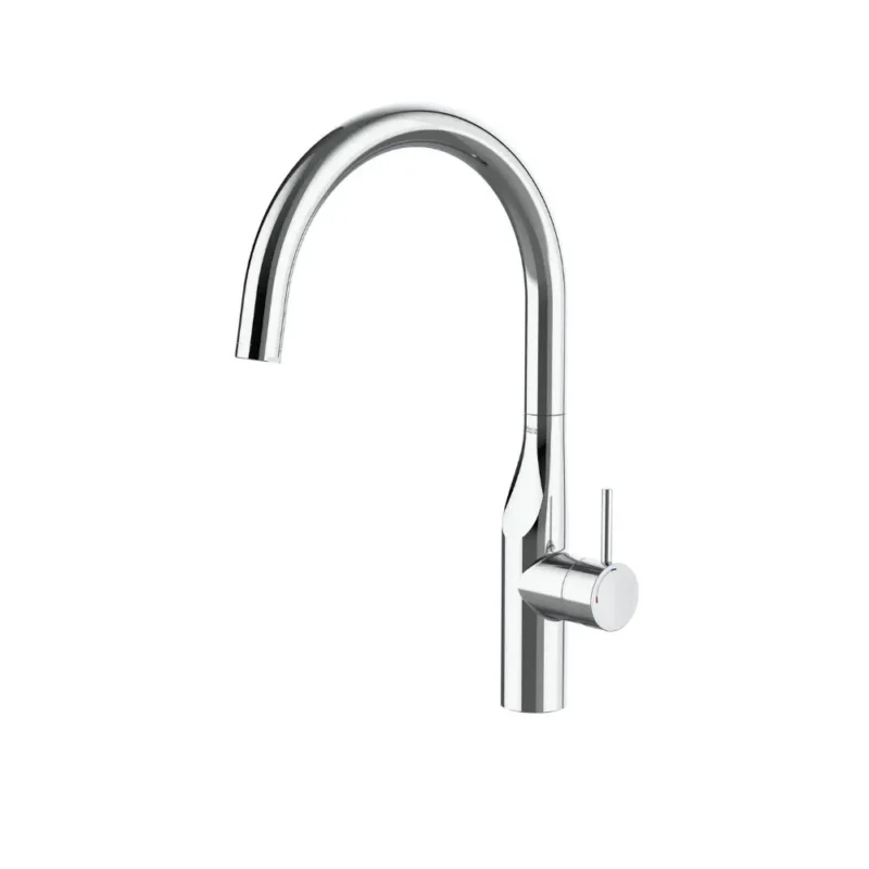 Glera Mezclador monomando para cocina con caño giratorio