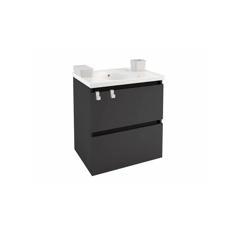 B-box mueble 2 cajones con lavabo integrado 600 mm - Image 3