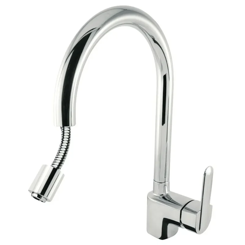 Cocinas Grifo monomando con caño extraíble para cocina Cromo