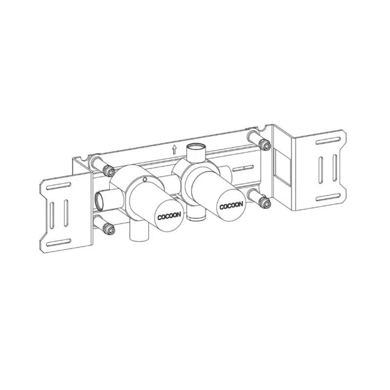 BOX11-V Cuerpo empotrado para válvulas de agua fría y caliente