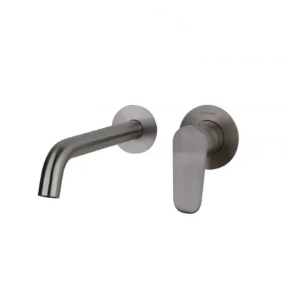 Alexia Monomando para lavabo empotrado con caño 240 mm - Niquel Cepillado