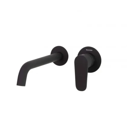 Alexia Monomando para lavabo empotrado con caño 240 mm - Negro Mate