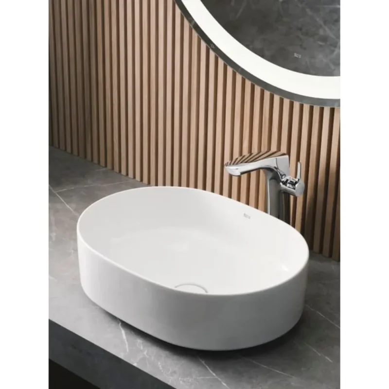 Inspira Round Lavabo de Fineceramic de sobre encimera Blanco