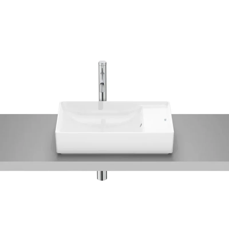 Ona Lavabo de porcelana de sobre encimera Blanco Brillo - Image 2