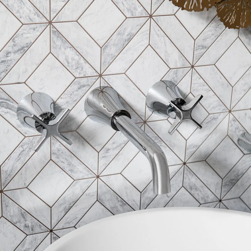 Adagio Bimando de lavabo empotrado mural