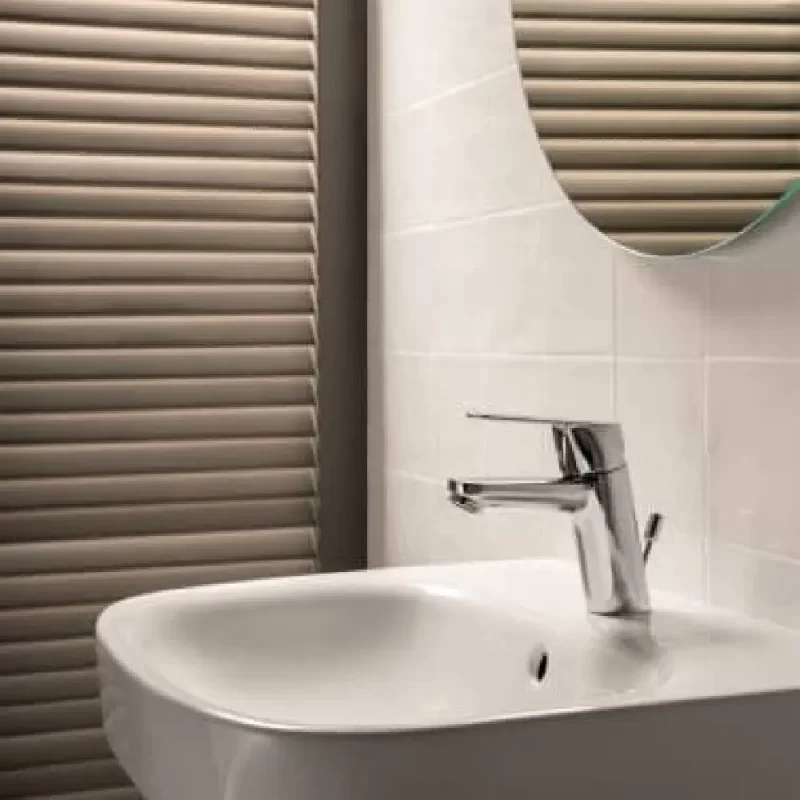 Debba Lavabo de porcelana mural 400 x 320 x 137 mm Blanco