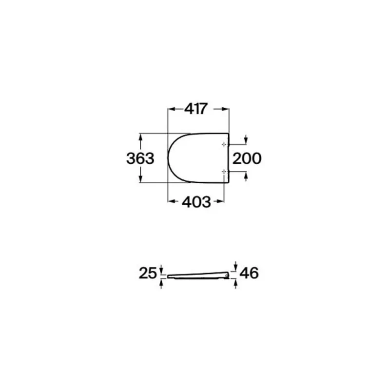 Ona Tapa y asiento de Supralit para inodoro compacto con caída amortiguada - Image 2