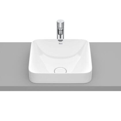Inspira Square Lavabo de Fineceramic® de sobre encimera 370 x 370 x 75 mm