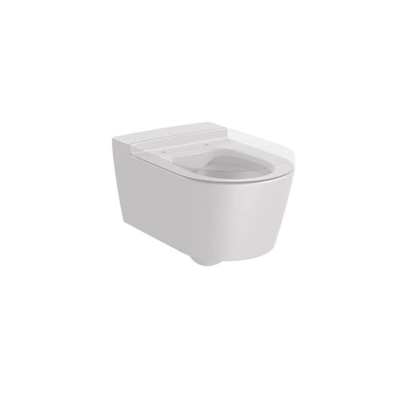 Inspira Round Taza suspendida Rimless con salida horizontal - Image 4