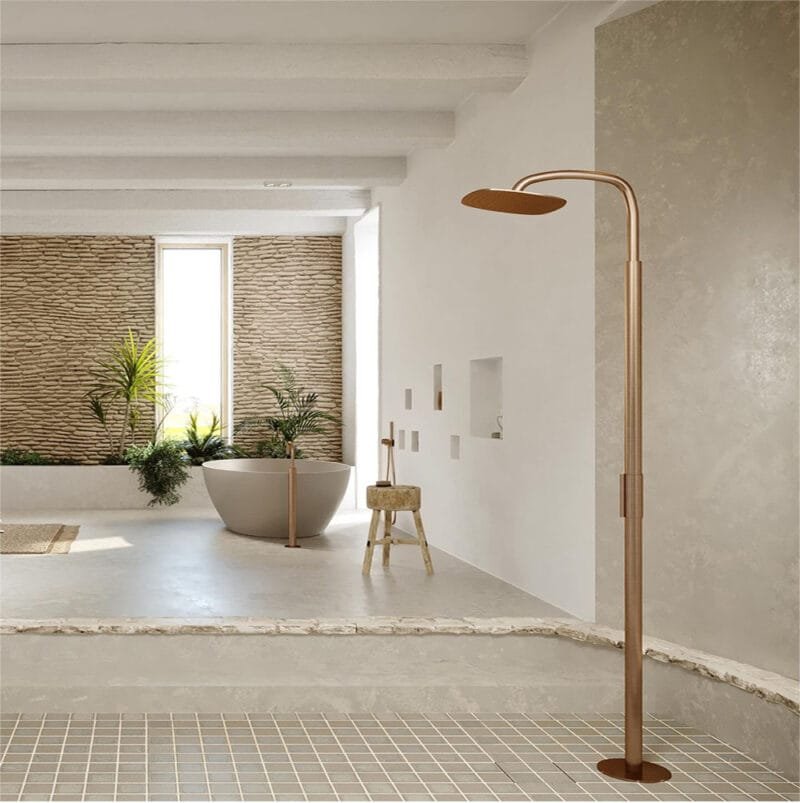 PB 37 Regadera freestanding Raw Copper