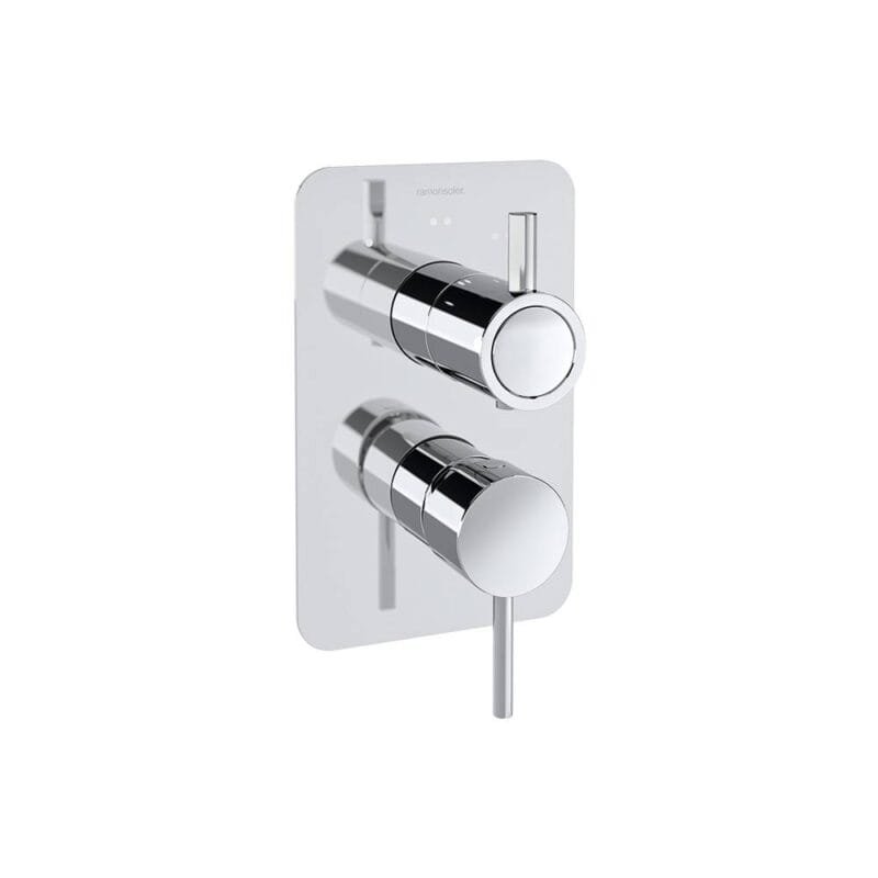 Odisea Monomando de ducha empotrado 3 vías con placa metálica - Image 2