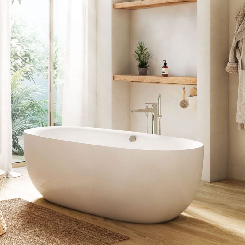 L90 Grifería de pie para baño-ducha con inversor automático - Image 2