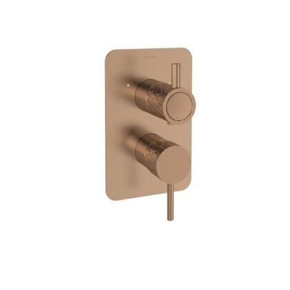 Odisea Joya Monomando de ducha empotrado 2 vías con placa metálica