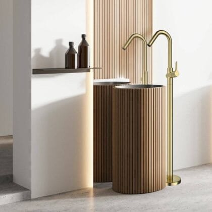 Adagio Monomando de lavabo base-columna