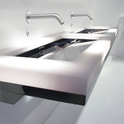 Soltronic Lavabo electrónico mural de un agua o premezclada