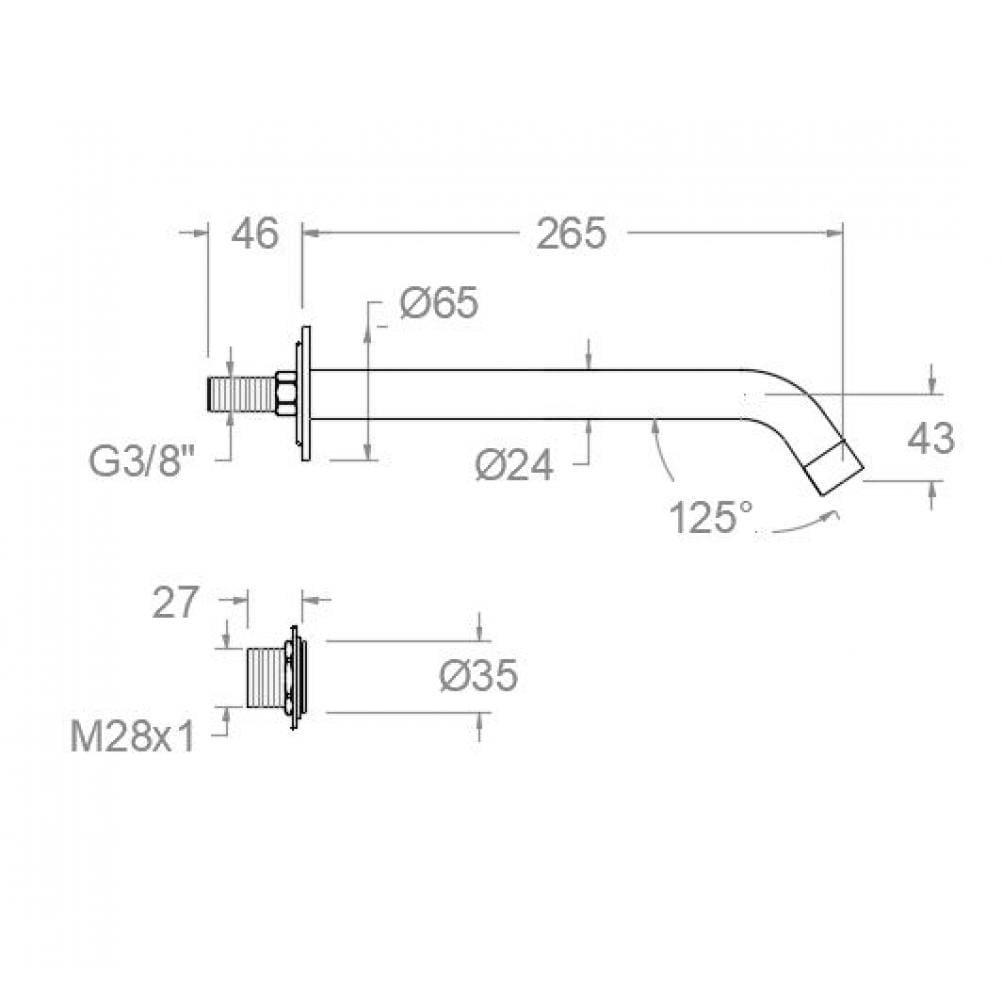Soltronic Lavabo electrónico mural de un agua o premezclada - Image 3